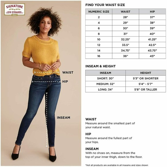 Signature by Levi Strauss & Co. Women's Totally Shaping Pull On Skinny Jeans - Picture 4 of 4